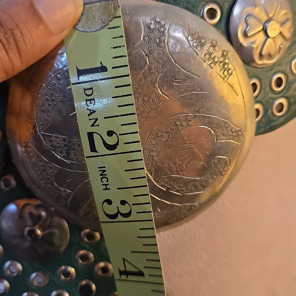 Moroccan Belt - Green-rounded - Picture 9 of 9
